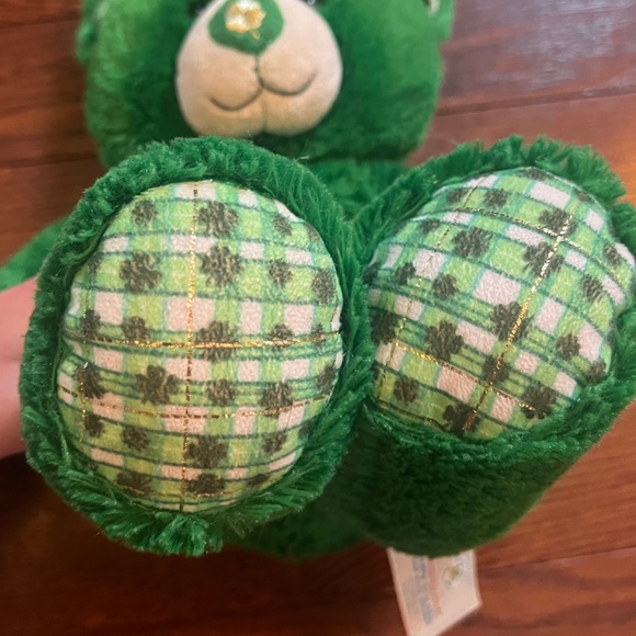 Build A Bear Shamrock Lucky Plaid Teddy Green Saint Patrick’s Day - Picture 7 of 8